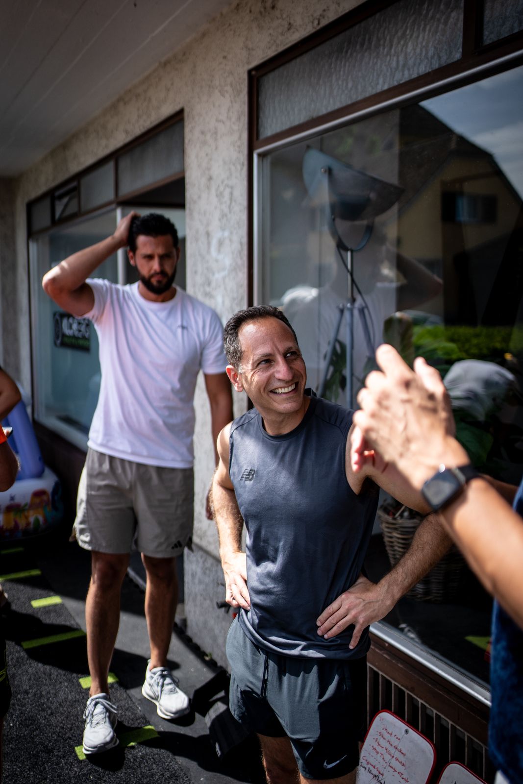 Lachen nach dem Workout