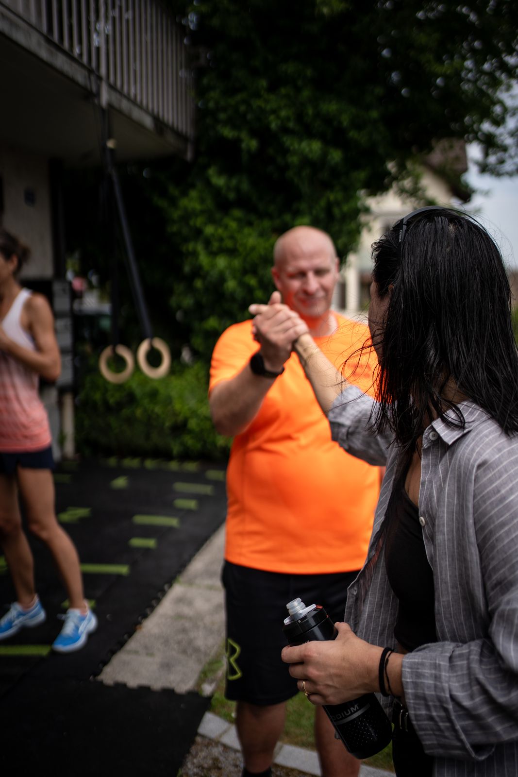 High Five nach dem Training