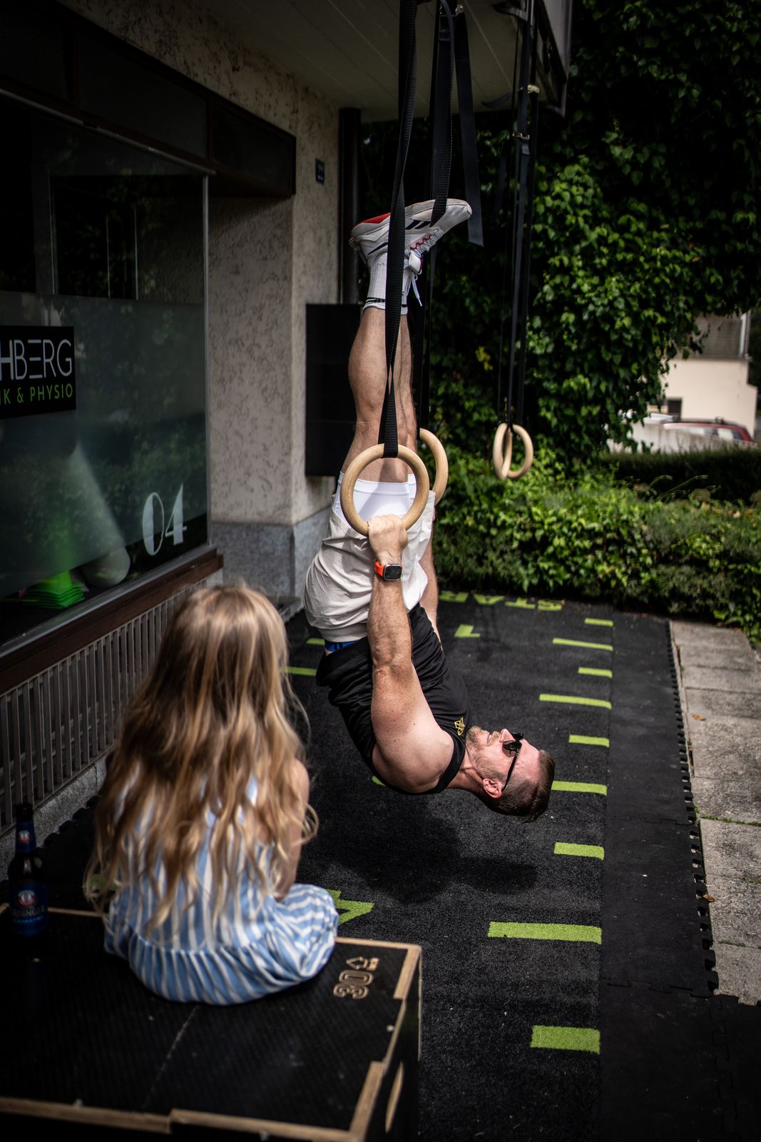 Gymnastics-Training an den Ringen